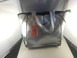 Silver Shoulder Tote Handbag